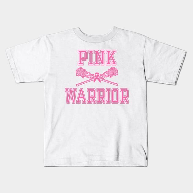 Pink Warrior - Lacrosse Kids T-Shirt by MR2